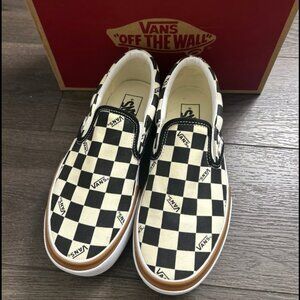 VANS Era Stacked Checkerboard Slip On Canvas Shoes